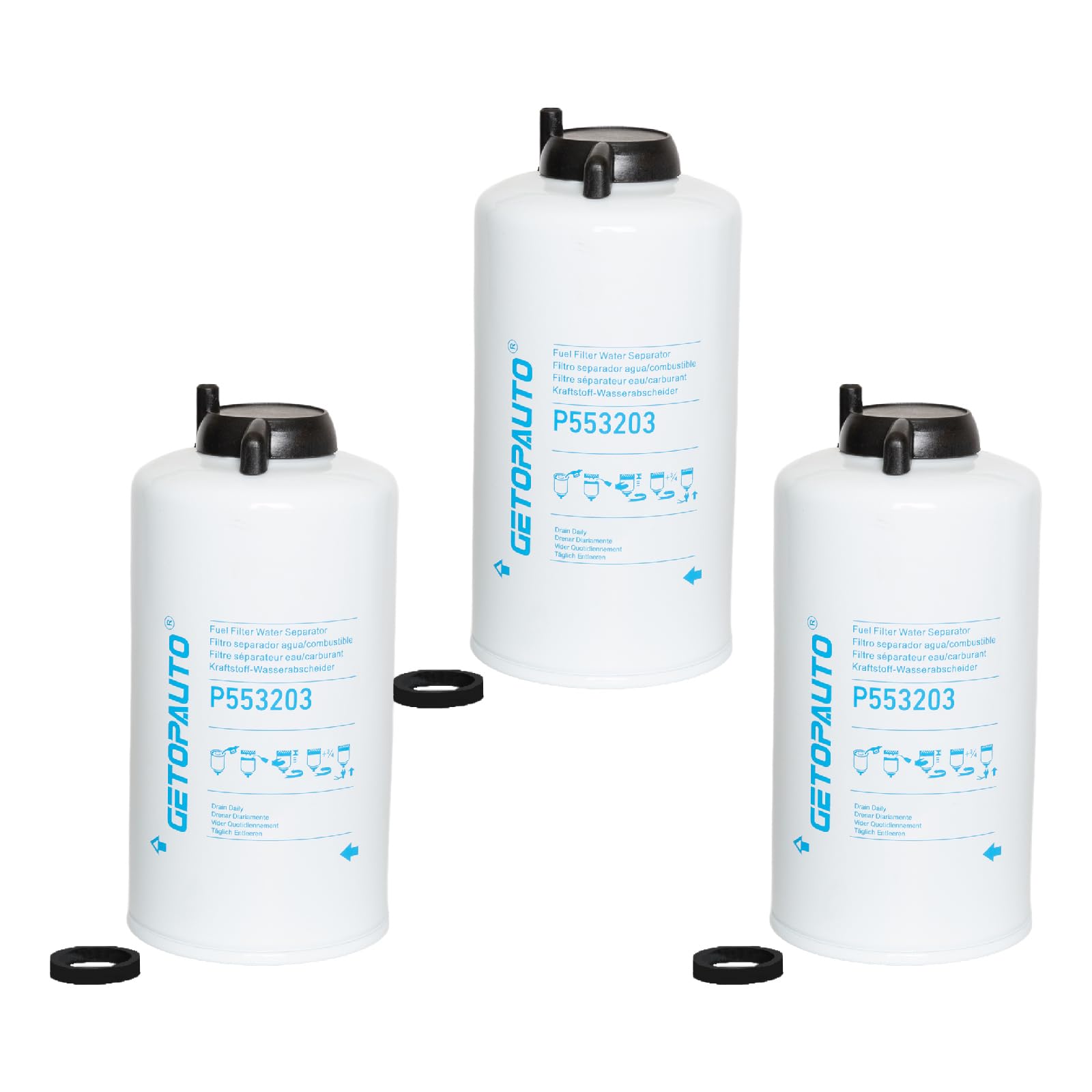 Amazon.com: GETOPAUTO P553203 Fuel Filter Water Separator